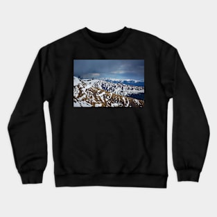 Mountain range in the spring Crewneck Sweatshirt